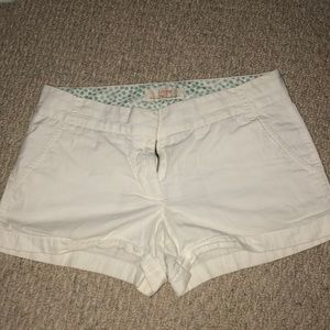 White jcrew chino shorts size 4